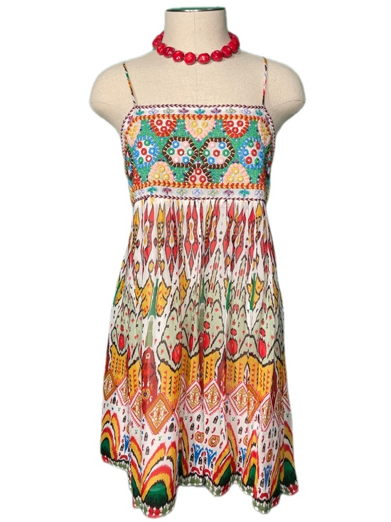 Zara Dresses & Skirts - Zara Multicolor Spaghetti-Strap Mini Dress